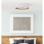 Ventilador Tania 72w Blanco/madera Clara 6120lm 5 Aspas 3col