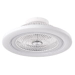 Ventilador 72w Dc Mato Blanco 5Aspas Transp. 6 Vel. 3 Colores