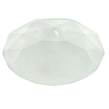 Plafón LED de superficie acrílico blanco decoración estrellitas 44/69w