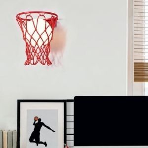 Aplique pared led canasta basketball