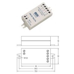 Controlador LED para pulsadores tiras led 12V - 72W  24V - 24W