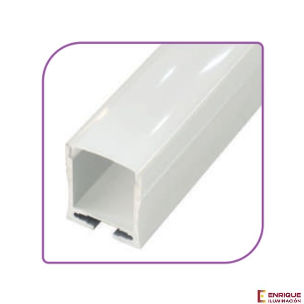 Perfil LED de superficie con opción colgante de 23,2 mm x 26,7 mm Iludec