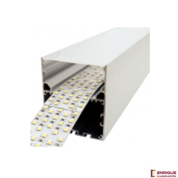 Perfil LED colgante de 70 mm x 80 mm Iludec