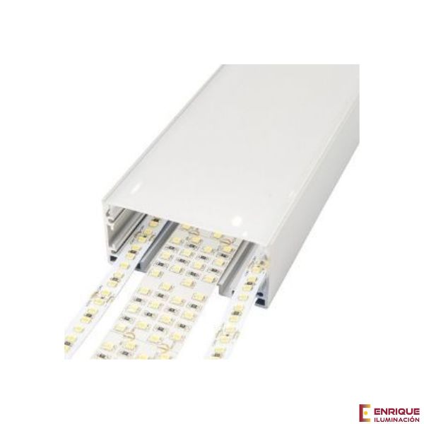 Perfil LED colgante de 75 mm x 35 mm Iludec