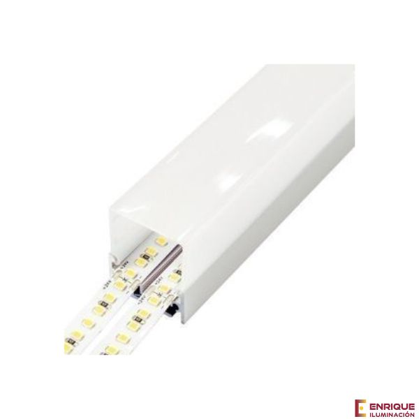 Perfil LED de superficie con opción colgante de 29,8 mm x 35,6 mm Iludec