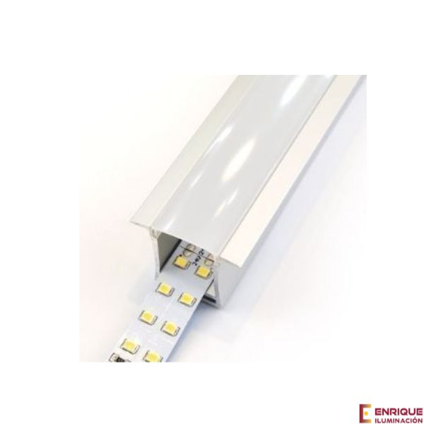 Perfil LED para empotrar en el techo de 36,1 mm x 27,27 mm Iludec