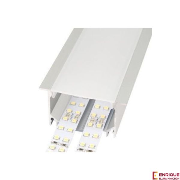 Perfil LED empotrable en techos o paredes de 69,6 mm x 32 mm Iludec