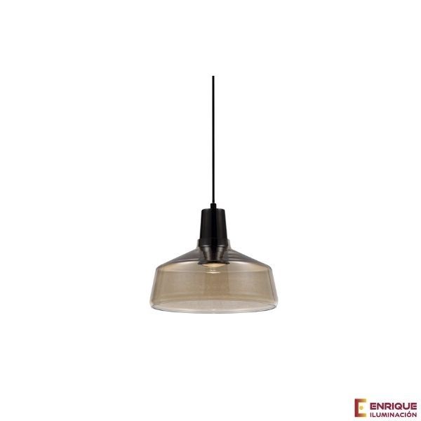 Lámpara colgante ámbar color negro MD9040-W Ineslam