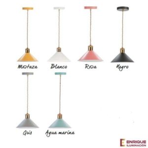 Colgante de techo Amadeo metal colores Els Banys