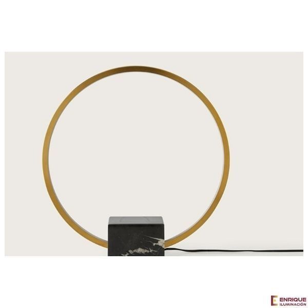 Lámpara de sobremesa circular Tivoli color bronce Aromas