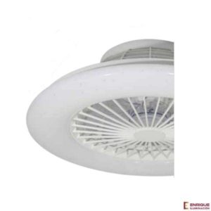 Ventilador de techo Milos D.50 plata/blanco LED 40W AC Romluxe