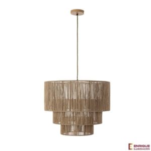 Colgante de techo cuerda natural Kibo E-27 Els banys