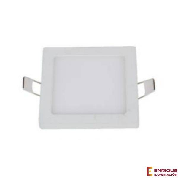 Foco LED empotrable pequeño cuadrado blanco