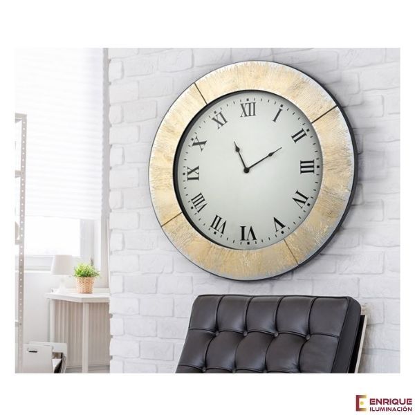 Reloj de pared Aurora de pan de oro Ø60 cm Schuller