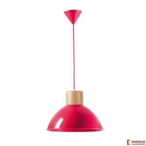 Colgante de techo CHESTER metal-madera Banys