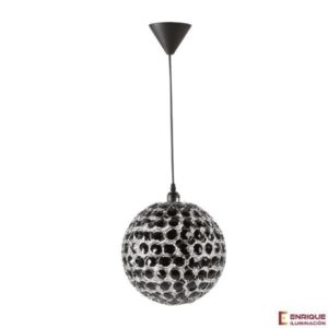 Colgante de techo bola metal negra Victoria Banys