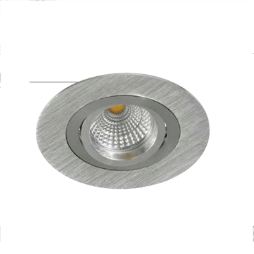 Foco empotrable blanco/aluminio redondo 11 cm - LED