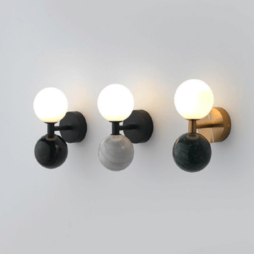 Aplique de pared LED de diseño con mármol Dalt - Aromas