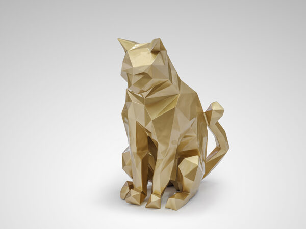 future cat figura gato oro