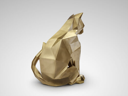 future cat figura gato oro