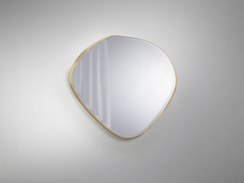 espejo de pared mimo 80 x 80 oro