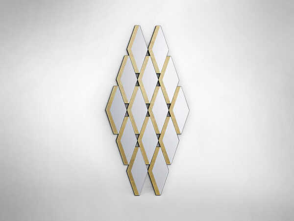 espejo de pared romulo pan de oro