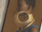lienzo impreso kamali 80x120 mujer africana