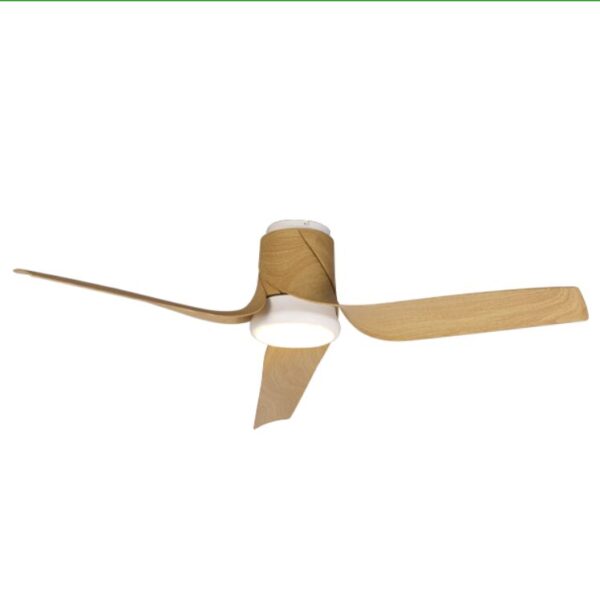 [8719] ushuaia plafon ventilador blanco+madera