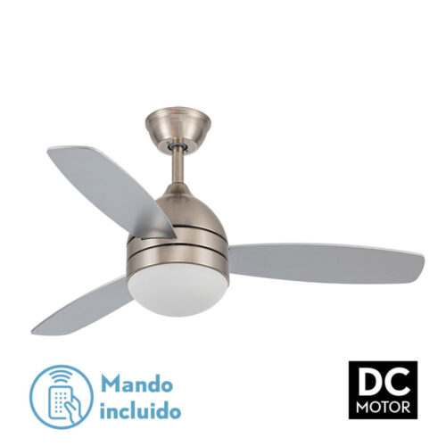 ventilador 30w dc maestral niquel 3 aspas plata ha ya 6 vel memoria 107 d c remoto