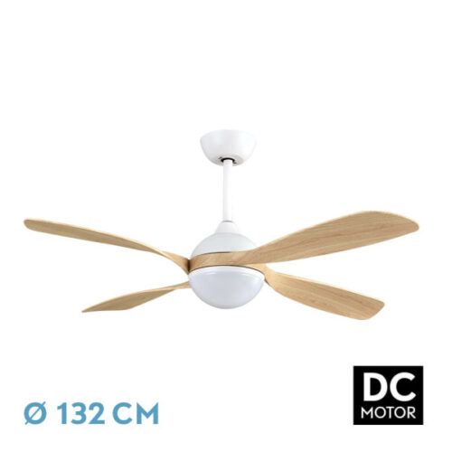 ventilador dc livorno 30w 3250lm blanco 4asp 3000k 4500k 6000k remoto tempor memori 1