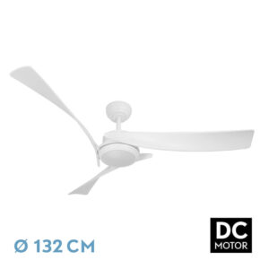 ventilador dc tarento 24w blanc 3asp 6ve 132d 2424 lm 3000 4000 6500k remo reg int temp mem