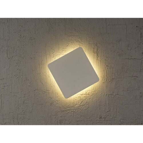 mantra bora bora aplique blanco led 6w cuadrado 1