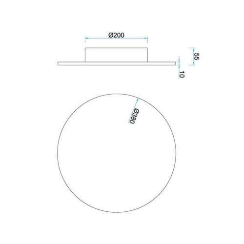 mantra bora bora led aplique blanco 30w 2700k