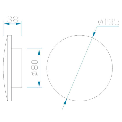 mantra bora bora led aplique redondo blanco 6w 2700k 1