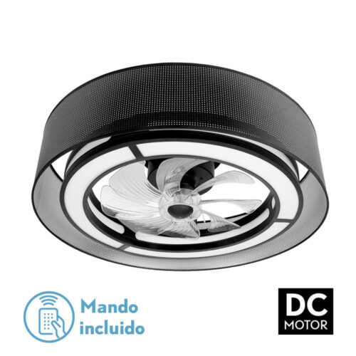 ventilador dc 58w anastasia negro plata 8asp 5900l 6vel 3000 4000 6000k remoto memori temp