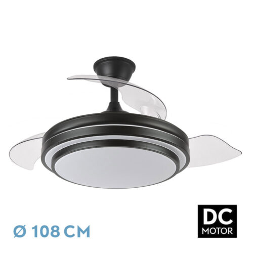 ventilador dc ibe 72w 6117lm negro 3asp desp 108d