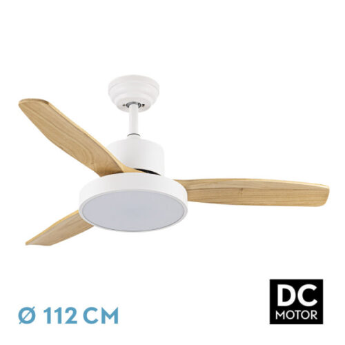 ventilador dc kavala 48w blanco 3asp haya 108d 6ve 4078lm 3000 4000 6000k remoto memo tempo 1