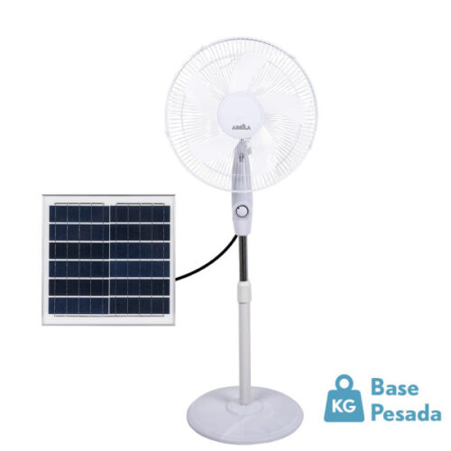 ventilador de pie solar frontera blan 15w 3vel 5as p puerto usb bateria litio 43d 1