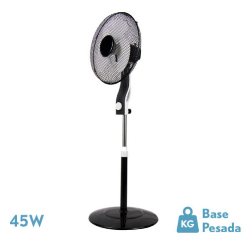 ventilador de pie zzzzzz negro blan 3 vel 35w 6asp orientable