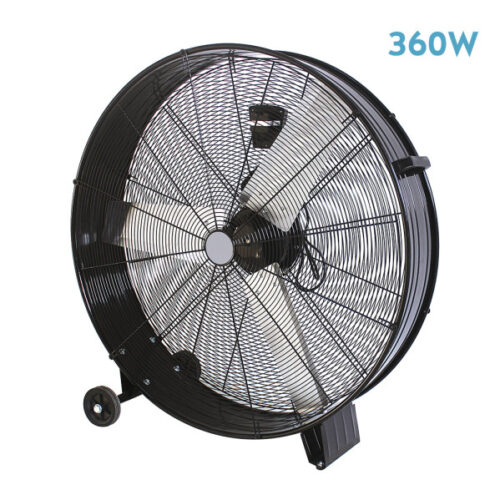 ventilador industrial maximum 360w negro 3 velocidades c ruedas