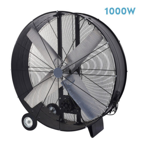 ventilador industrial maximum 800w negro 112d 3 velocidades c ruedas