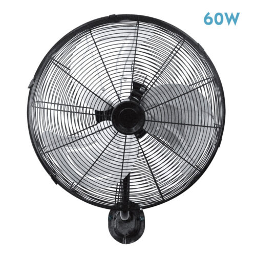 ventilador pared arrecife 60w cromo 40d 3 velocidades orientable y oscilante