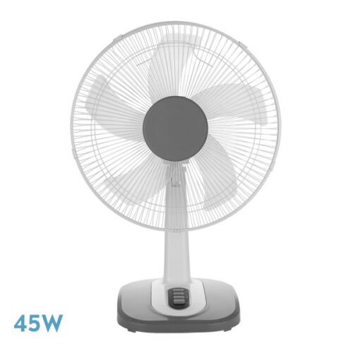 ventilador sobremesa arroyo gran blan gris 3vel45w 5 asp oscilante y rotatorio 43d