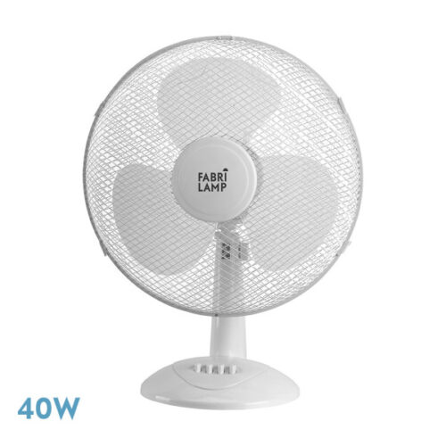 ventilador sobremesa cape blanco 3 vel 40w oscilante 3 aspas blancas