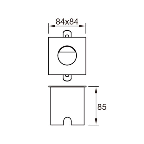 mantra aspen cg empotrable antracita 3w 2