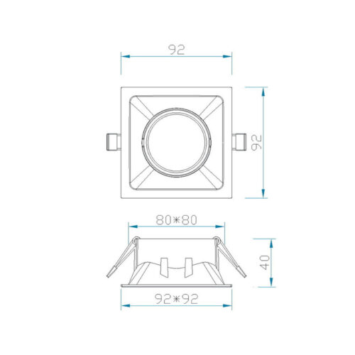 mantra comfort empotrable blanco gu10 1