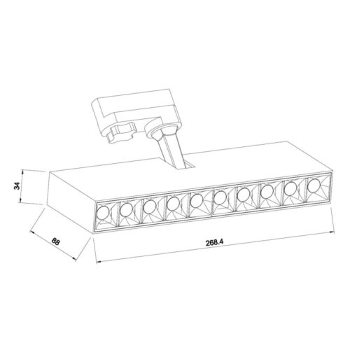 mantra itaca foco lineal de carril blanco 3000k 1