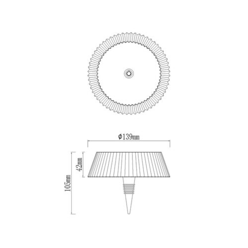 mantra relax tapon de botella blanco led recargable 3