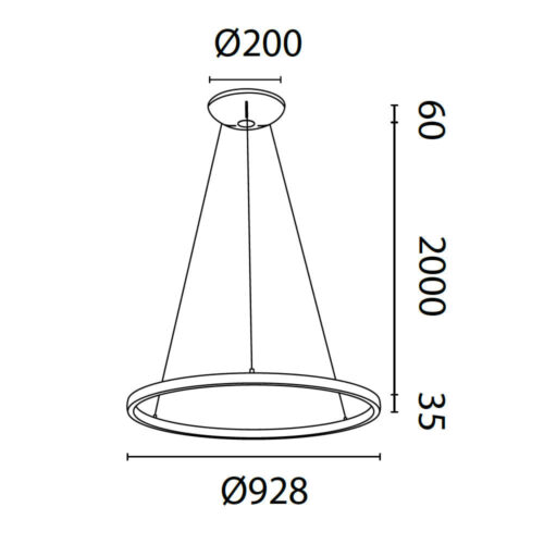 mantra riumar 920 colgante blanco 60w 20w 2