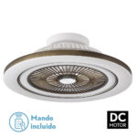 Ventilador 72w Dc Mato Cuero 5Aspas Transp. 22x58x58cm 6 Vel. 3 Colores